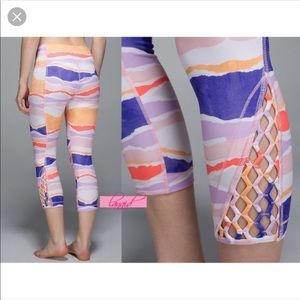 Lululemon lattice high waist crop size 4